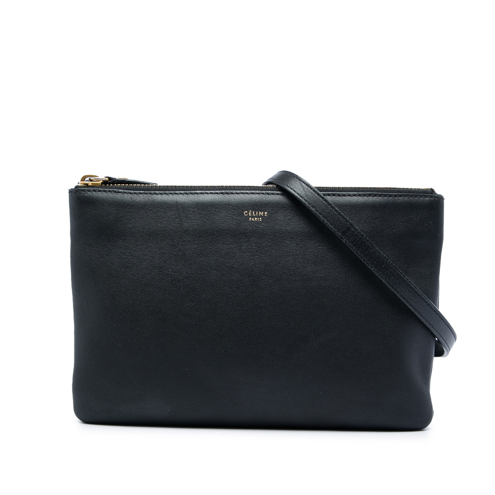 Pre-Loved Celine Small Lambskin Trio Crossbody